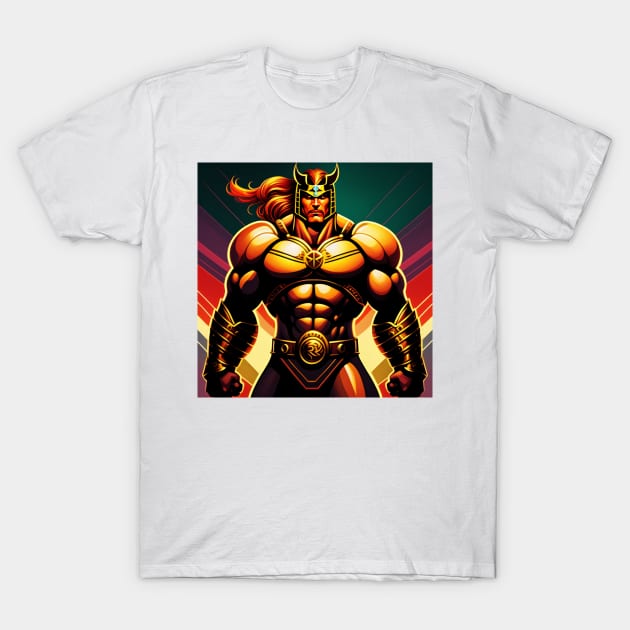 Spartan Strong Comic Book Style T-Shirt by Zachariya420